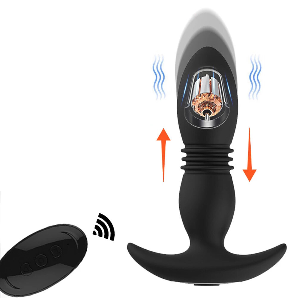 

Anal Vibrator Wireless Remote Control Telescopic Dildo Vibrators Male Prostate Massager Butt Plug Vibrador Anal Sex Toys