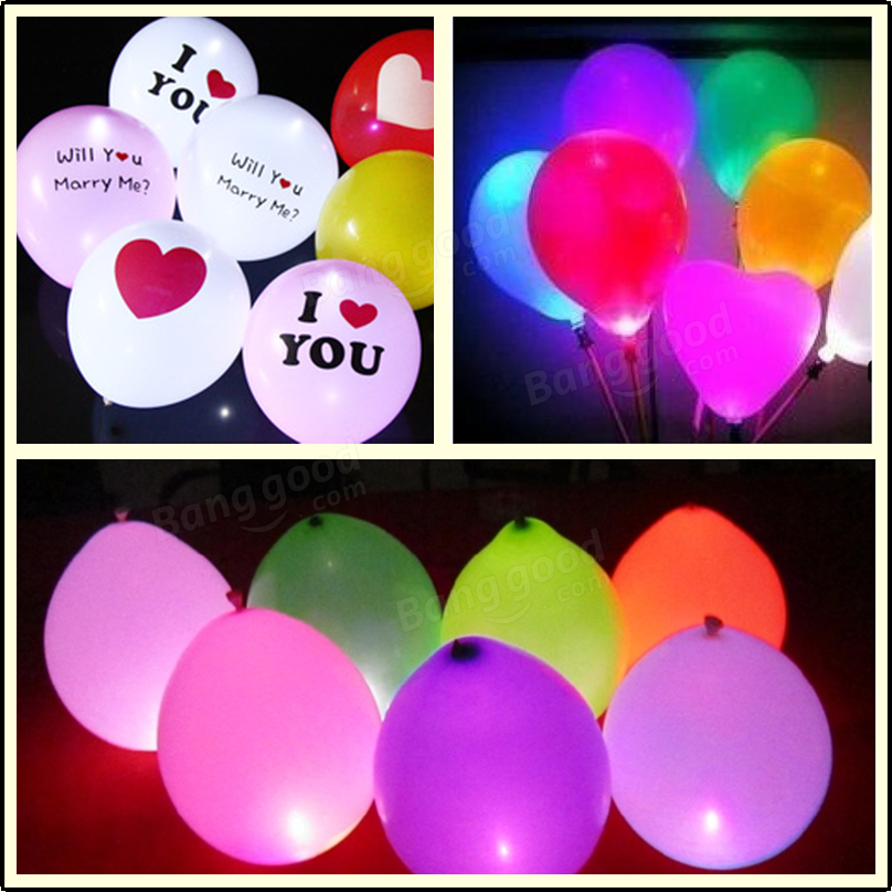 25pcs 1.7cm Round LED Balloon Light Lamp Glowing Balloon Lights Birthday Wedding Party Decoration