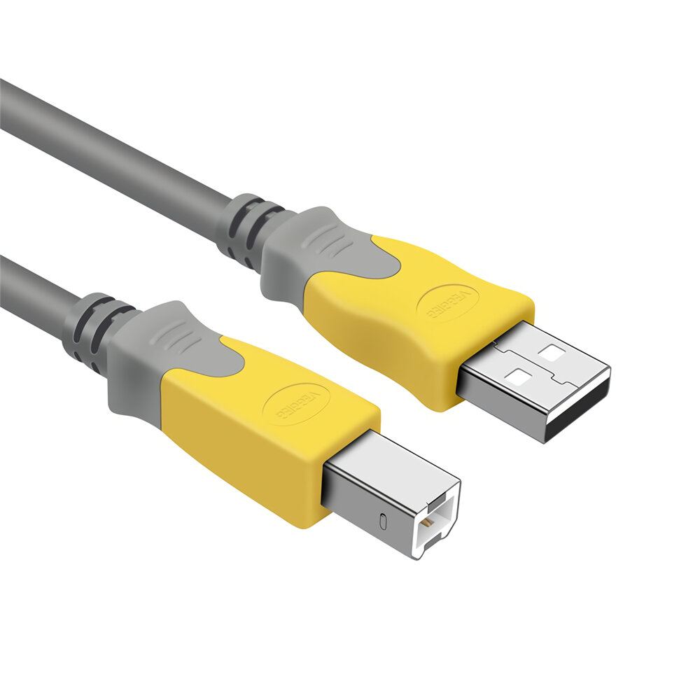 

Veggieg USB2.0 Printer Data Cable High Speed Type A to B Male to Male Cable for Printers Scanners Computers TV Fax Machi