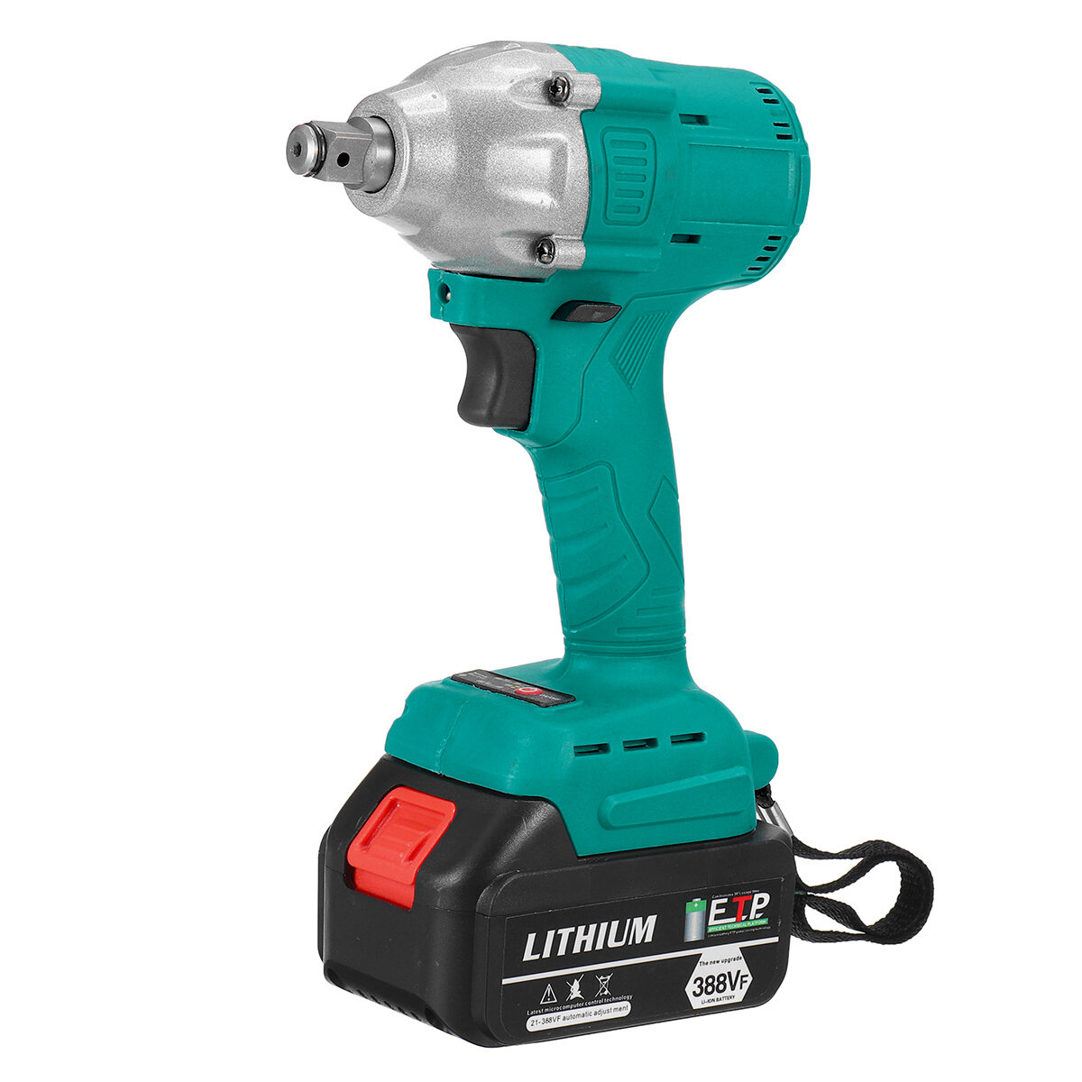 

22890mAh 388VF 850N.m Brushless Impact Wrench Cordless Handheld Electric Wrench W/ 1/2 Battery For Makita 18V Battery