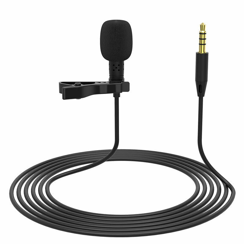 

Elebest 3.5mm Lavalier USB Microphone Omnidirectional Pointing Condenser Microphone for Computer Game Anchor Live K Song