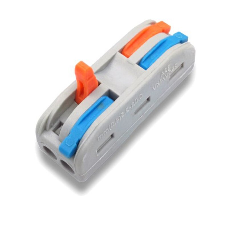 

LUSTREON PCT2-2 PCT Quick Wire Connector Universal Wiring Cable Connectors Push-in Conductor Terminal Block Light Wire S