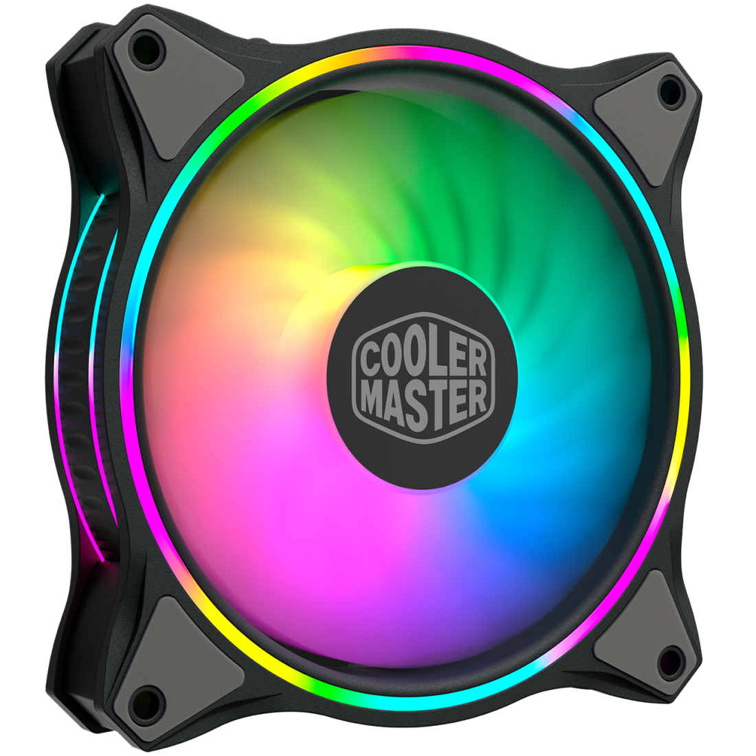 Cooler Master MF120 Halo Cooling Fan 5V 3PIN ARGB 12cm PWM Addressable Mute Case Fan 120mm Dual ARGB Light Effect Coolin