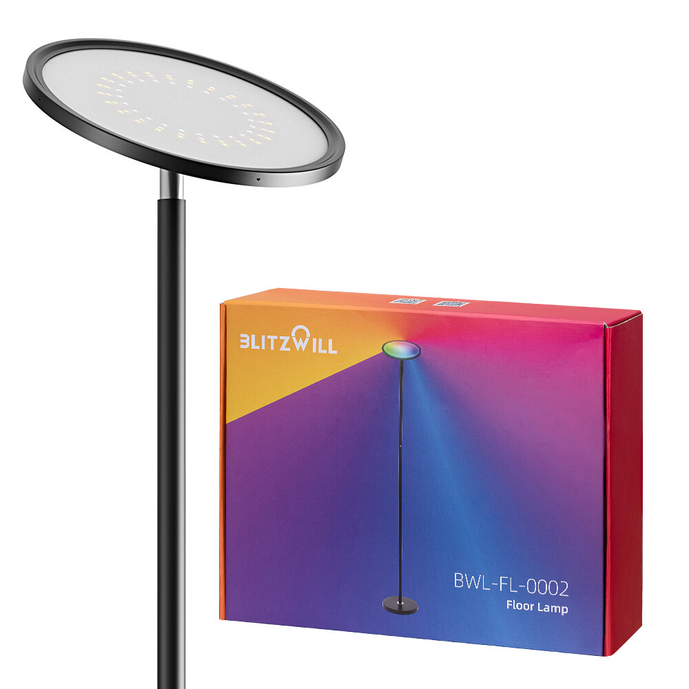 BLITZWILL БВЛ-ФЛ-0002 25W 2700K~6500K+RGB Smart Floor Лампа Плавное затемнение до 2000LM Управление через приложение Гол