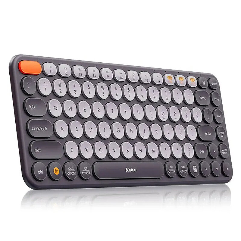 

Baseus 84 Keys Tri-mode Wireless Keyboard Ergonomics Mute bluetooth Power-saver Office Keyboards