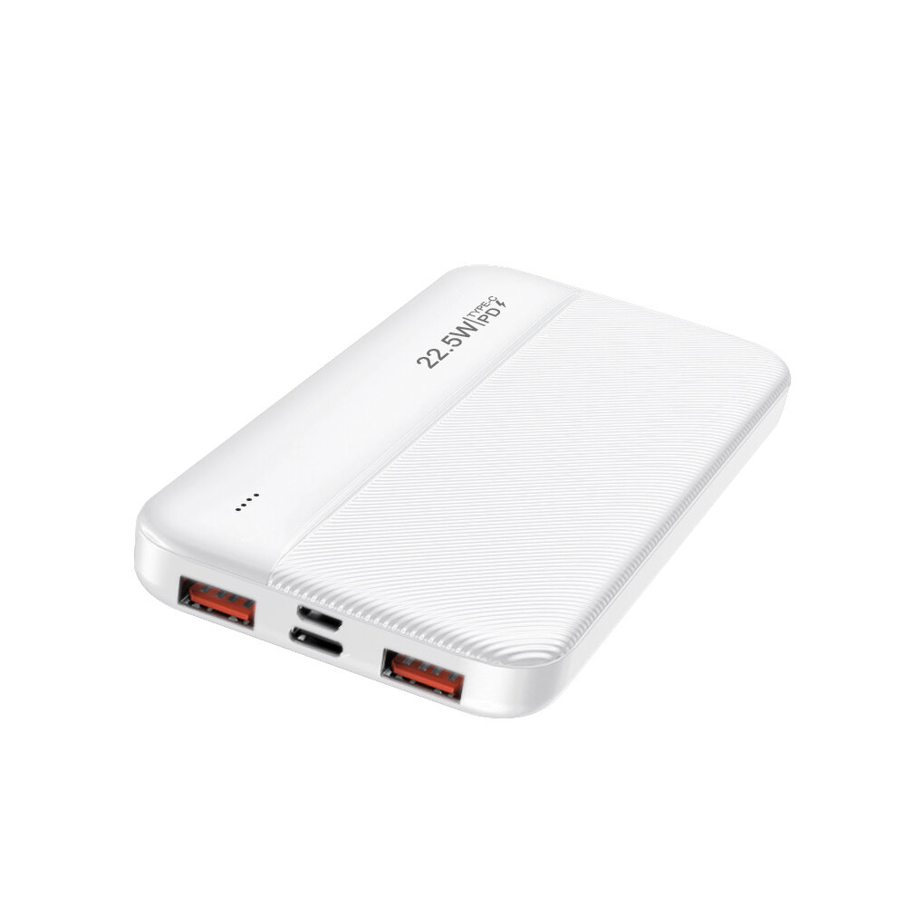 

Bakeey 10000mAh Power Bank External Battery Power Supply With 20W USB-C PD QC4.0+ & 22.5W QC3.0 USB-A * 2 Support PPS AF