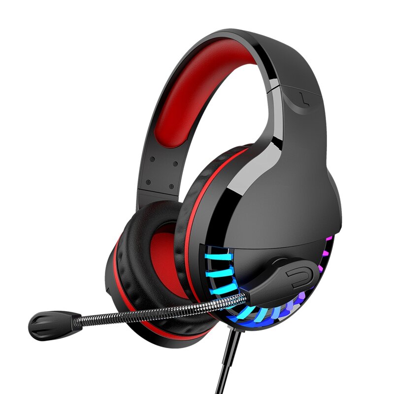 M18 Gaming Hoofdtelefoon Lichtgevende Colorful Headset 3.5mm Stereo Oortelefoon met Microfoon Voor X