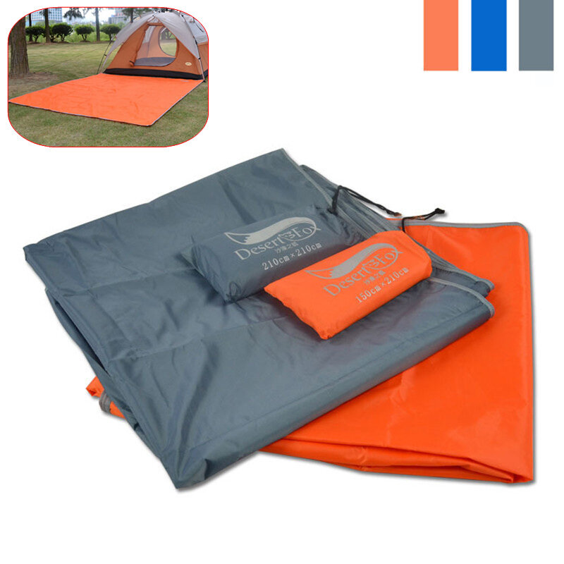 Desert&Fox Waterproof Picnic Mat Ultralight Tent Floor Pad Pocket Tent Footprints with Storage Bag for Camping Picnic Travel