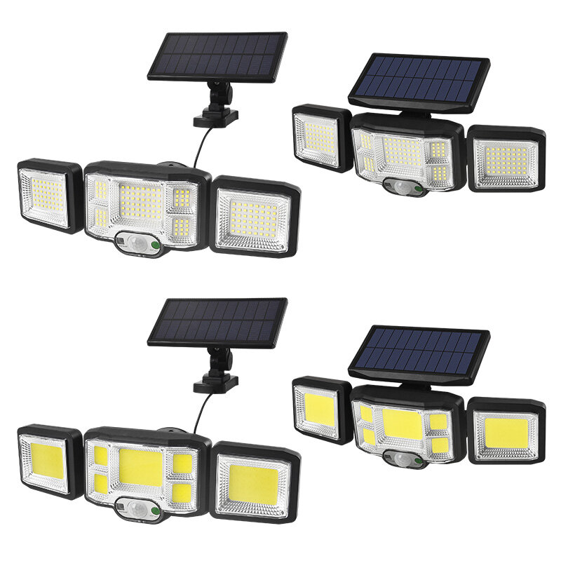 Solar Lights Outdoor LED/COB Wireless Motion Sensor Light Integrate/Separate Design Wide Angle...