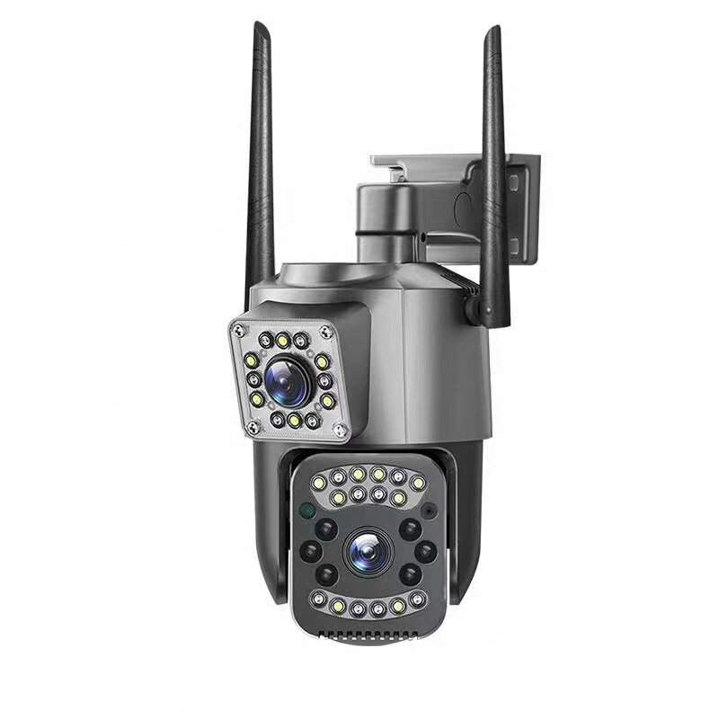 2MP+2MP 1080P WiFi IP Camera Dual Lens 355° Dual Screen 4MP Outdoor Security Camera 10X Zoom Two Way Voice Video Surveil