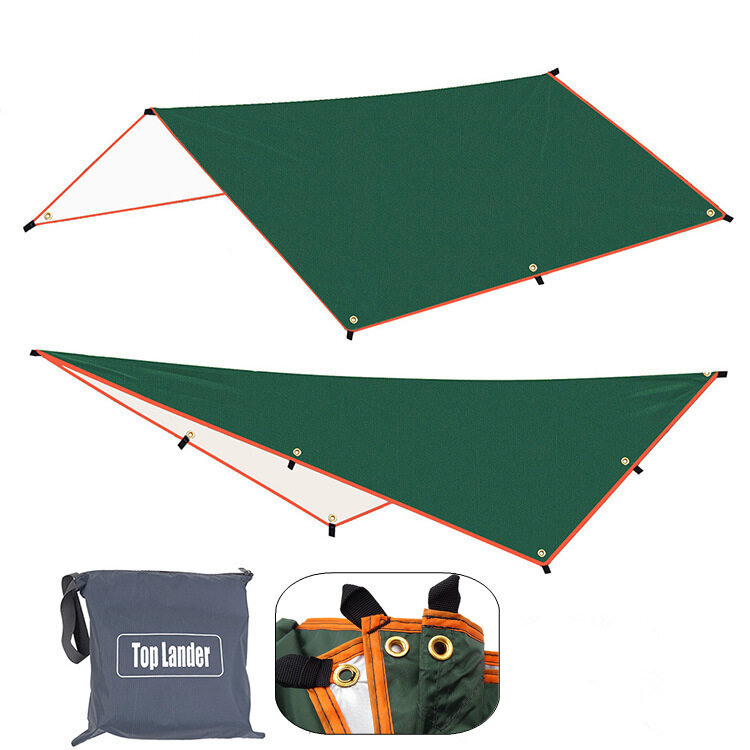 Top Lander 3x4m Sun Shelter Waterproof Awning Tarp Tent Ultralight Garden Canopy Outdoor Camping Hammock Beach