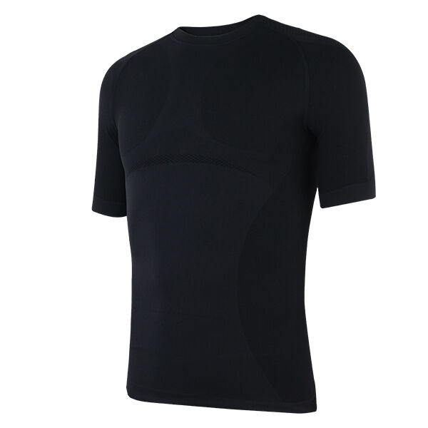 Image of Men Compression Body Shaper Nylon Enges Sporthemd Atmungsaktive Sportbekleidung Kurzarm