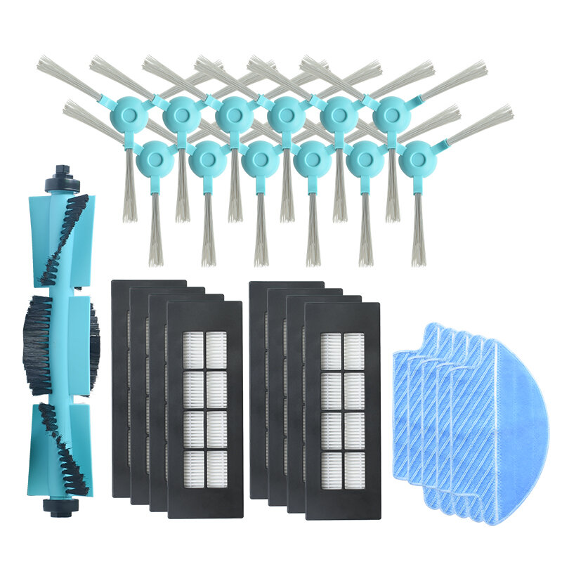 26pcs Replacements for Conga 3090 Vacuum Cleaner Parts Accessories Main Brush*1 Side Brushes*12 HEPA
