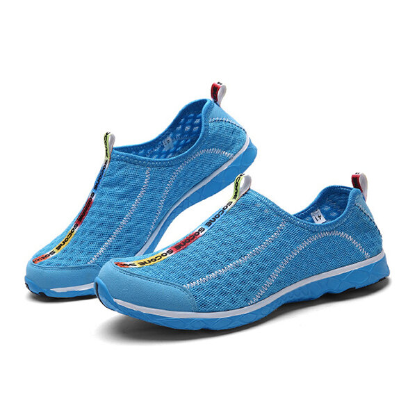 16% OFF on Unisex Sport Shoes Water Shoes Casual Breathable Outdoor Comfortable Mesh Athletic Shoes