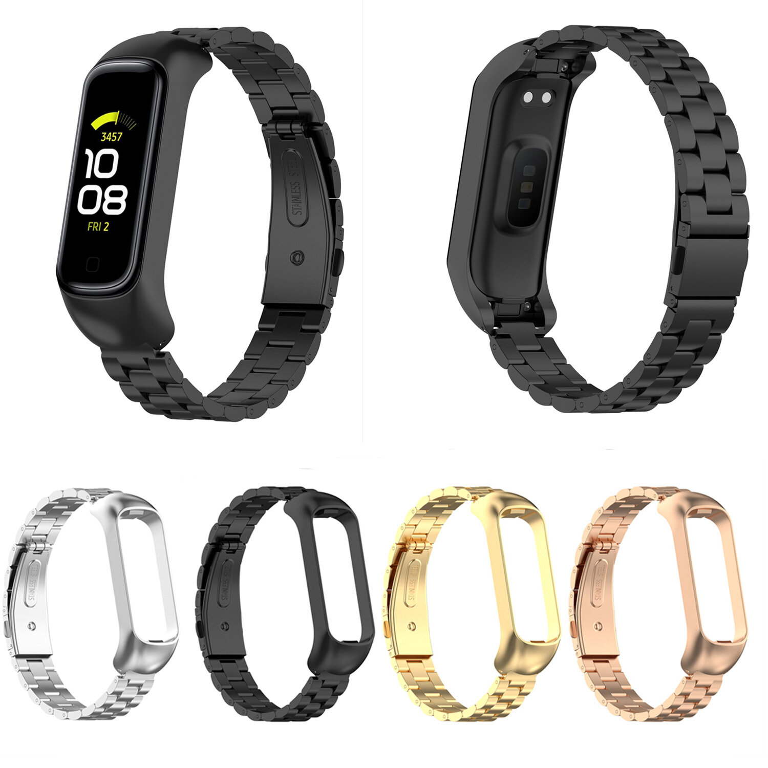Bakeey Fashion Smart Watch Band Comfortabele metalen bandvervanging voor Samsung Galaxy Fit 2.