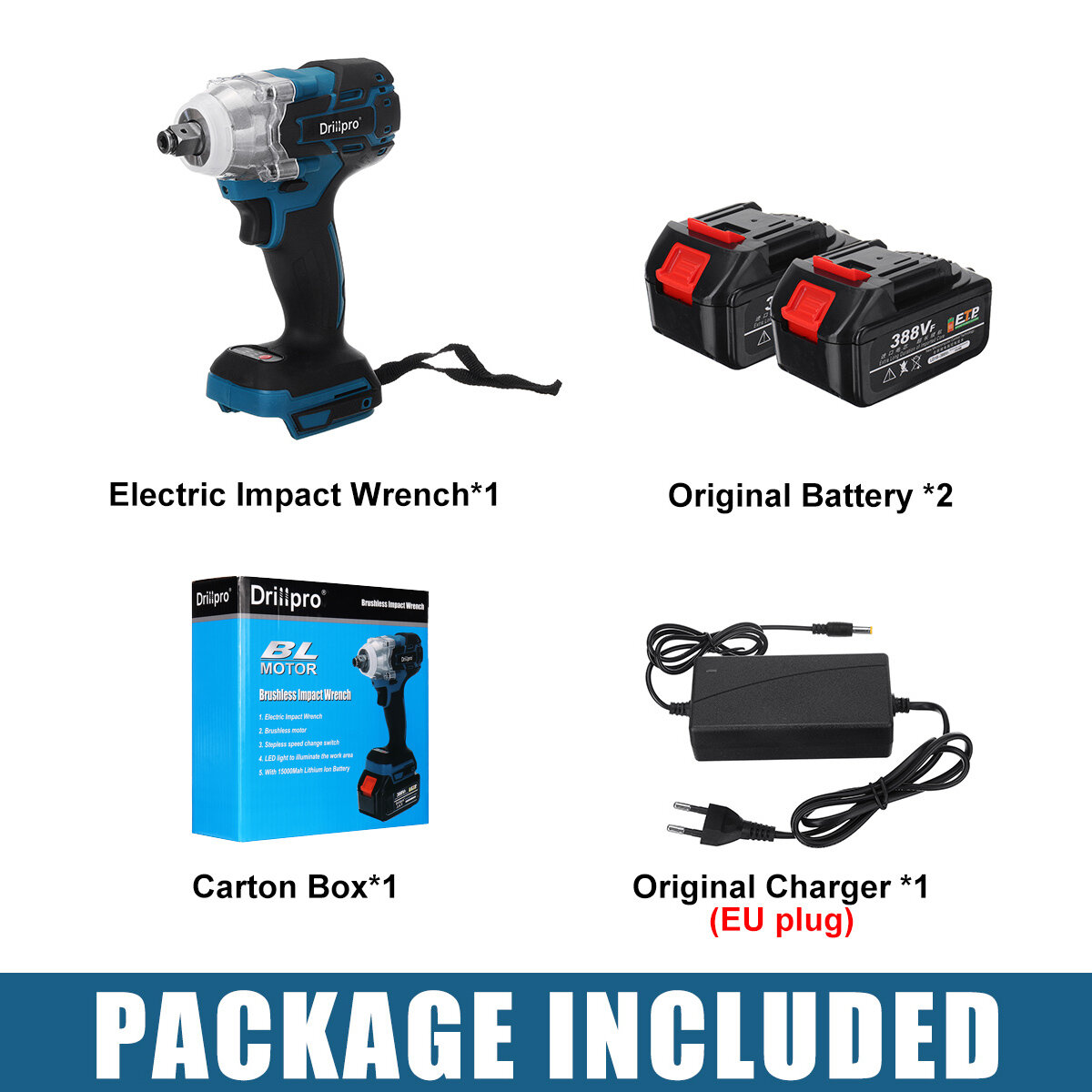 best price,520nm,388vf,brushless,impact,wrench,with,2,batteries,eu,coupon,price,discount
