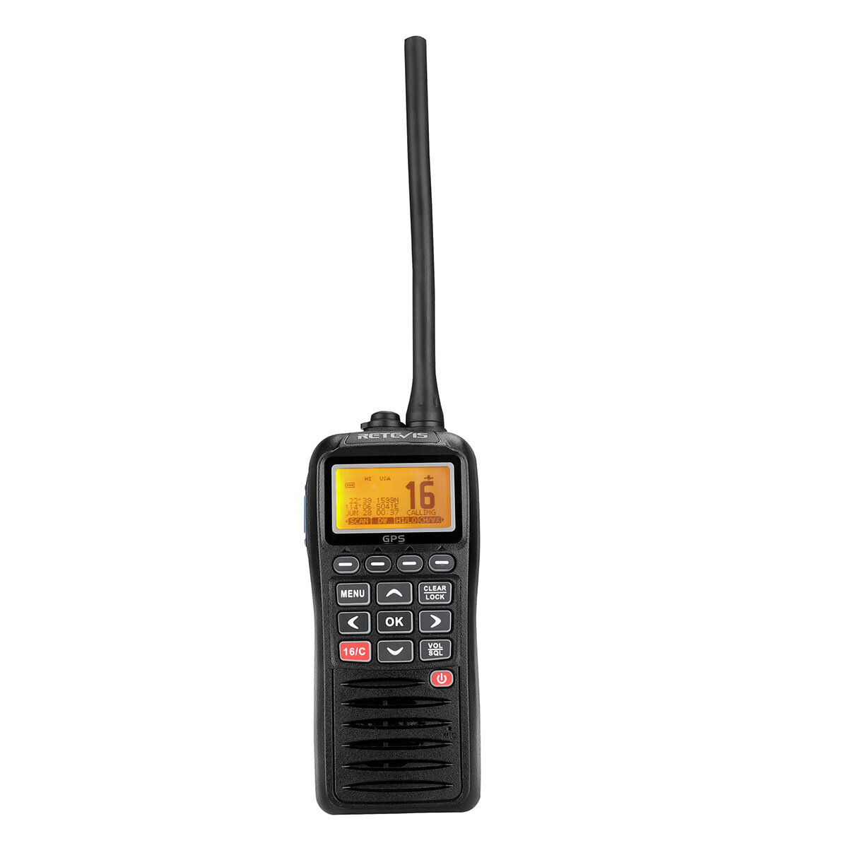 Retevis RM40 5W Walkie Talkie IP67 Waterdichte MOB/GPS/NOAA VHF Marine Maritieme Transceiver