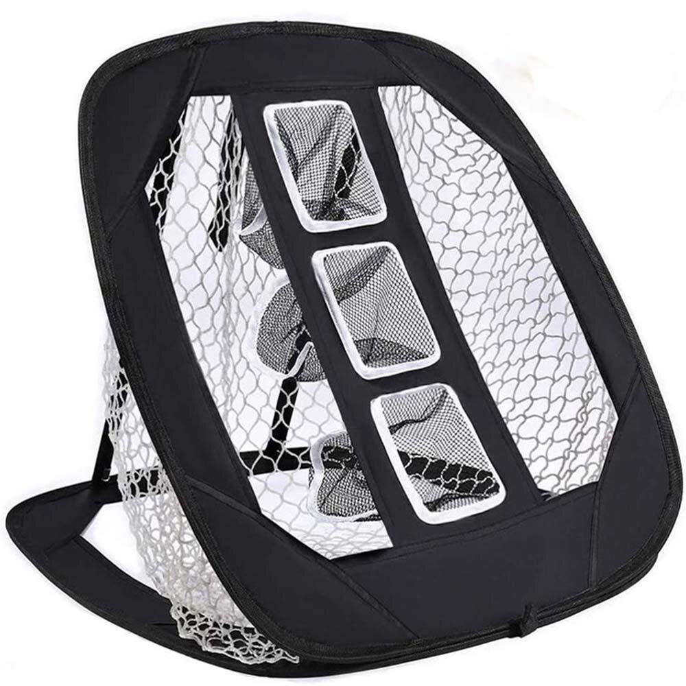 Foldable Portable Golf Chipping Net Indoor Outdoor Target Practice Accuracy Swing Hitting Nets With 3 Different Heights