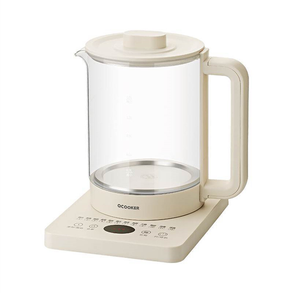 QCOOKER CR-YSH1501 Health Pot Kettle 220V 1.5L Home Multifunctional Office Mini Small Glass Electric