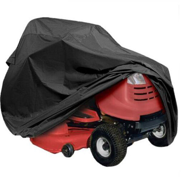 177 x 110 x 110cm Polyester Black Tractor Grill Cover Garden Yard Mower Overlay