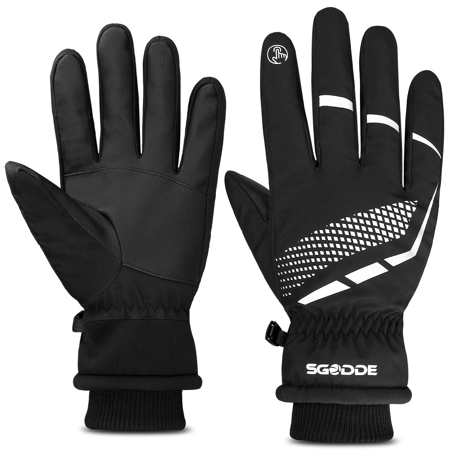 SGODDE Touchscreen Handschoenen Antislip Thermisch Sport Winter Warm Ski?n Dikker Fleece voering Paa