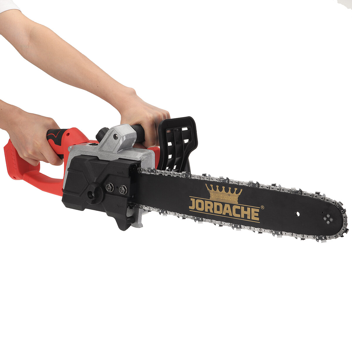 16 Inch 2800W Cordless Electric Chain Saw Brushless Woodworking Wood Cutter Chainsaw For 2* Makita 18V Battery