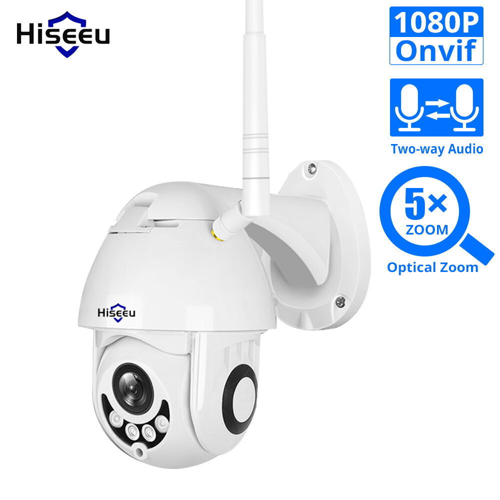 

Hiseeu 1080P WIFI 5-кратный оптический зум IP камера Скорость PTZ Dome ONVIF CCTV На открытом воздухе Водонепроницаемы 2