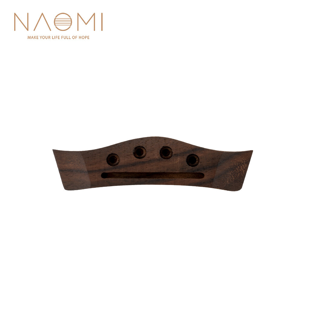 NAOMI 110 mm lengte palissander brug voor ukelele 4-snarige gitaaronderdelen accessoires sleuven maa