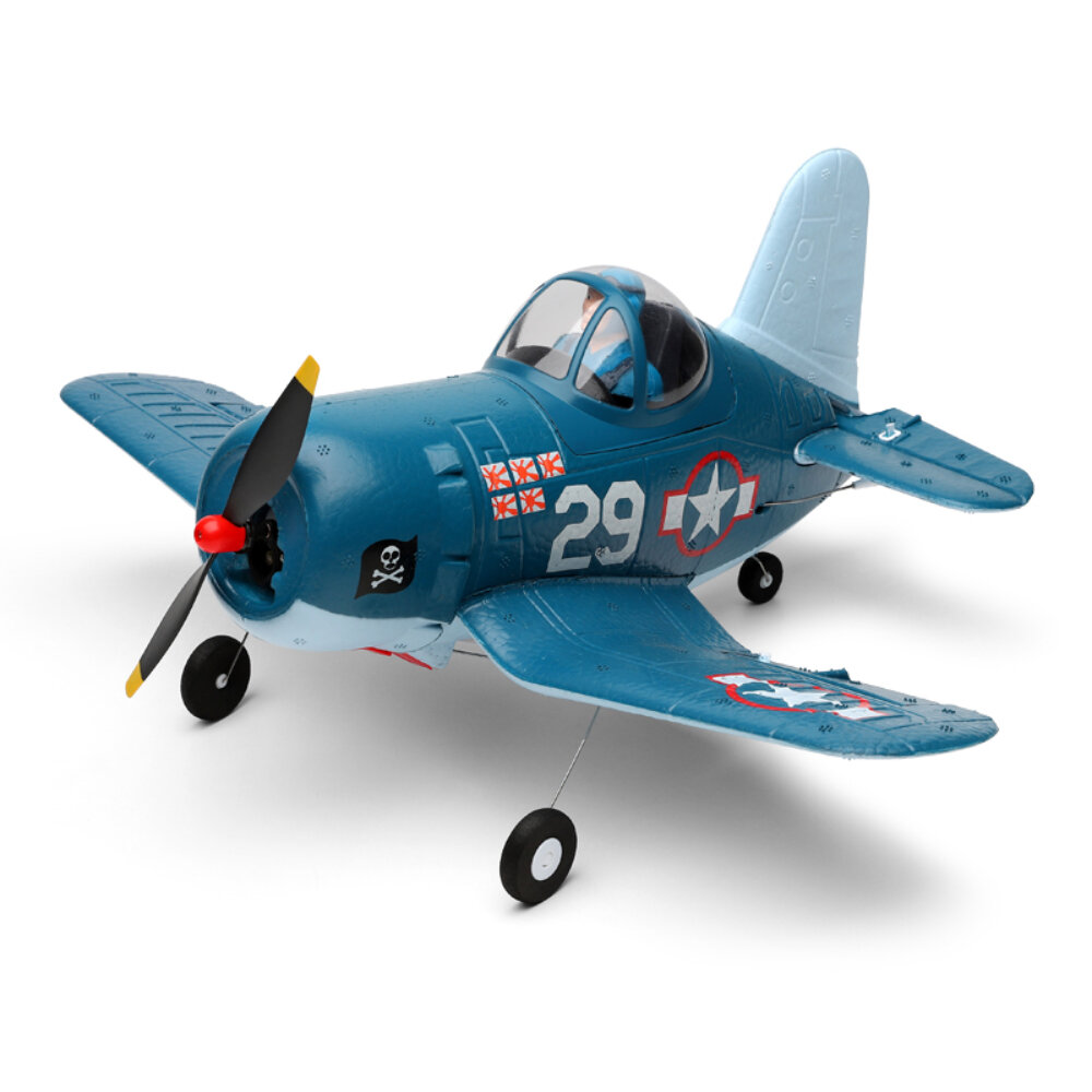 XK A500 Cartoon F4U 350 mm spanwijdte 2,4 GHz 4CH 6-assige gyro 3D/6G schakelbaar EPP RC-vliegtuig R