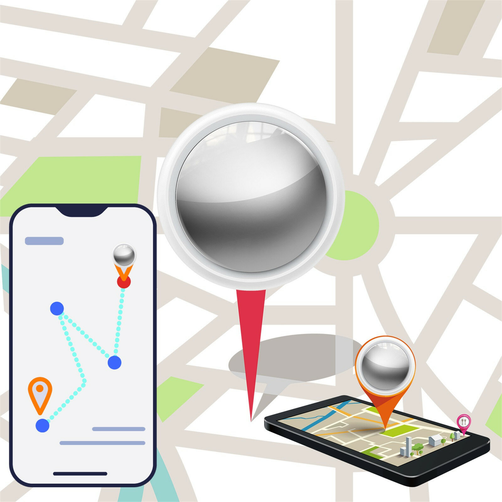 Bakeey XDTag Long Standby Smart Wireless Finder Tracking Locator Universeel voor IOS/Android-systeem