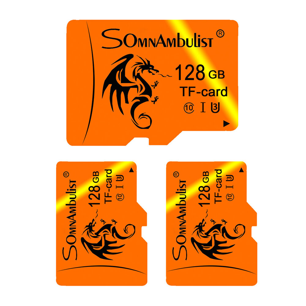 Somnambulist C10 U3 TF Memory Card 16G 32G 64G 128G High Speed Flash Storage Card for Camera Mobile Phone