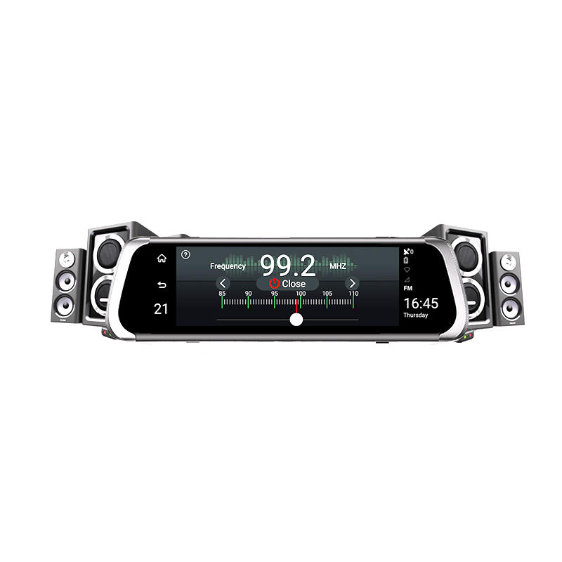 JUNSUN A930 10インチ1080P ADAS GPS G-センサーフルタッチストリーミングリアビューデュアルレコーディングカーミラー