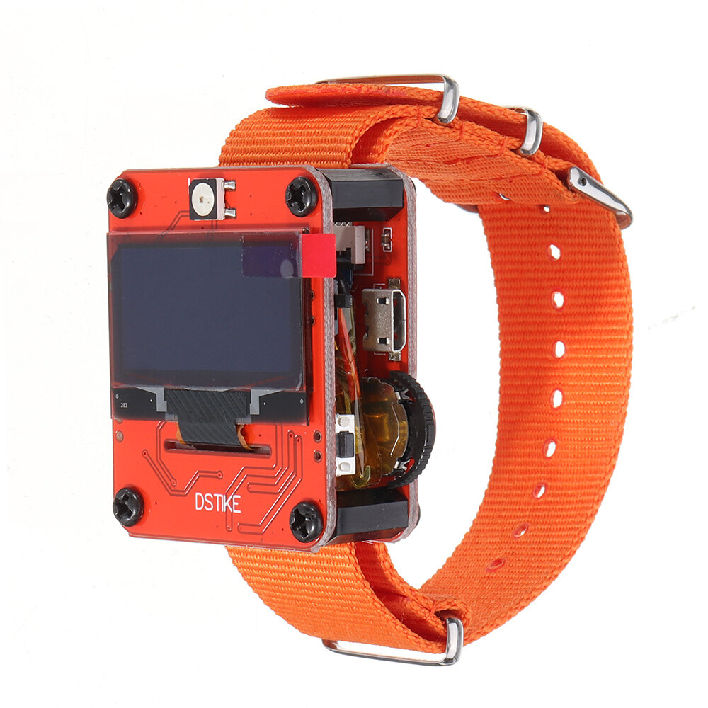 

3pcs DSTIKE Orange Deauther Wristband /Deauther Watch NodeMCU ESP8266 Programmable WiFi Development Board for Arduino -