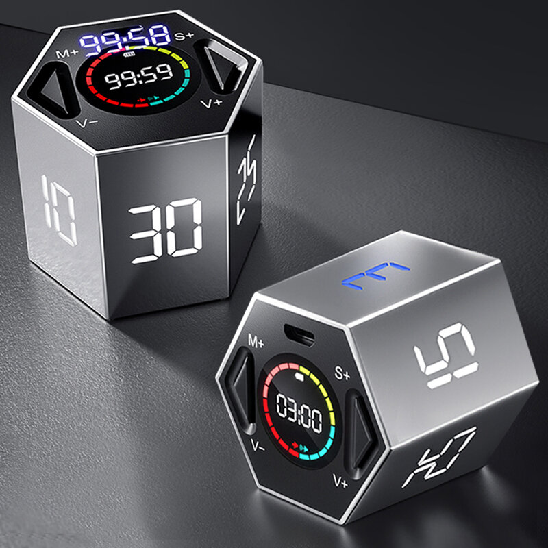 LLANO Smart Timer 6 Modi LCD Digitale Stopwatch Multifunctie Magnetische Elektronische Countdown Stu