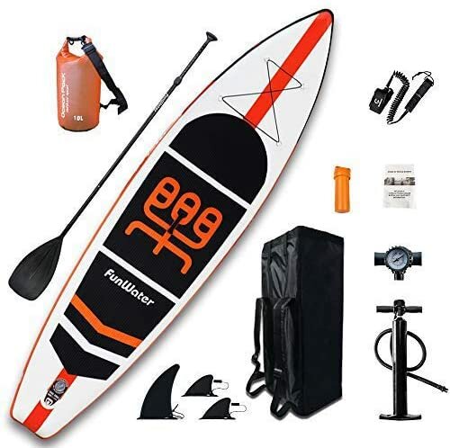 FunWater Inflatable Stand Up Paddle Board 11'?33"?6" Ultra-Light SUP for All Skill Levels Everything