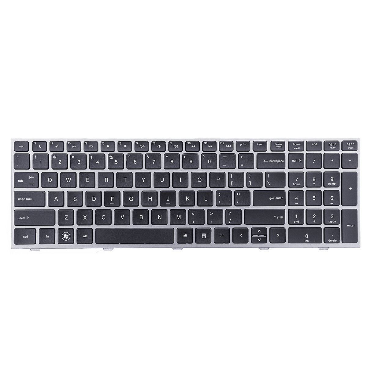 

Laptop Replace Keyboard for HP ProBook 4540 4540S 4545 4545S Notebook with Silver Frame