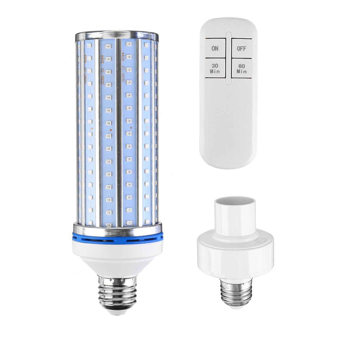 60W 110V / 220V UV Kiemdodende LED-lamp 30Min / 60Min Timing Desinfectie Sterilisatielamp met afstan