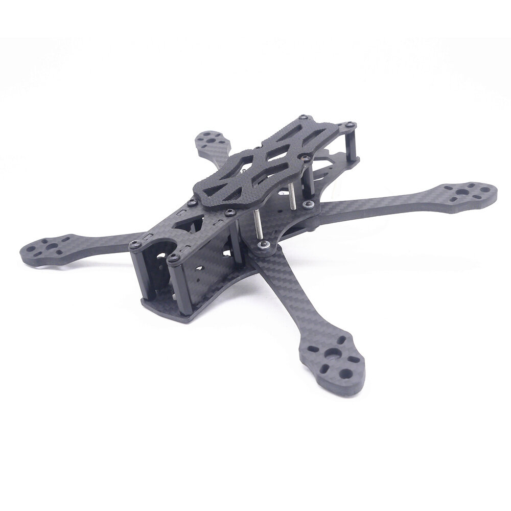 TEOSAW Turbo 5 223mm Wheelbase 5.5mm Thickness Arm X Type 5 Inch Frame KitSupport DJI Air Unit for R
