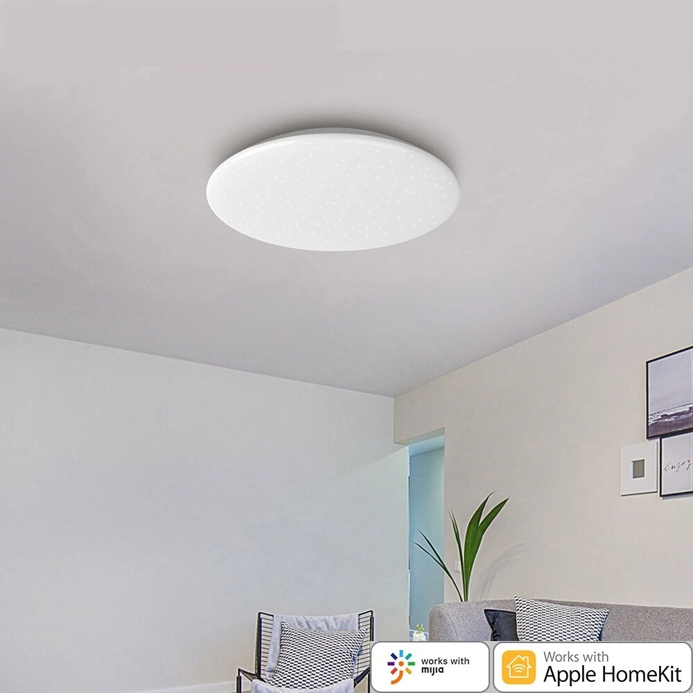 Yeelight ChuXin A2001C550 Star Edition 50W AC220V Smart Ceiling Light Dimmable Bluetooth Remote APP Voice Control Quick Installation Design Works With Mijia Homekit (Xiaomi Ecological Chain Brand)