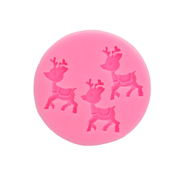 De Herten van Kerstmis Decorating Fondant Mold siliconen cakevorm dierlijke Shape Bakken Tools
