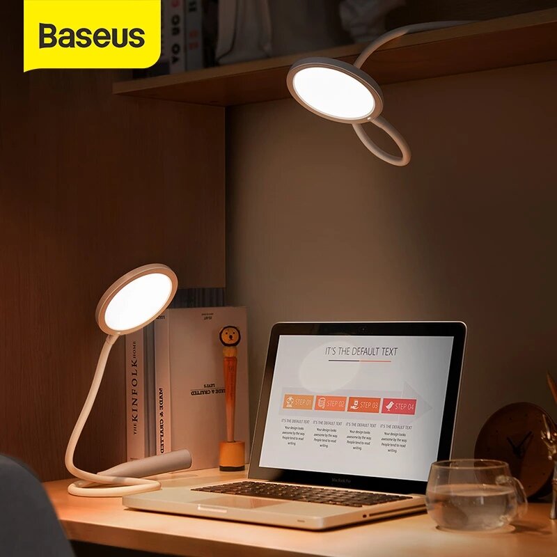 

Baseus USB Light Hose Desk Lamp Reading Eye Protective Touch Flexible Space-saving Study Light with Data Cable