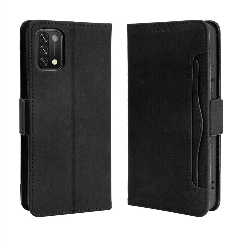 Bakeey for Umidigi A11 Case Magnetic Flip with Multiple Card Slot Wallet Folding Stand PU Leather Sh