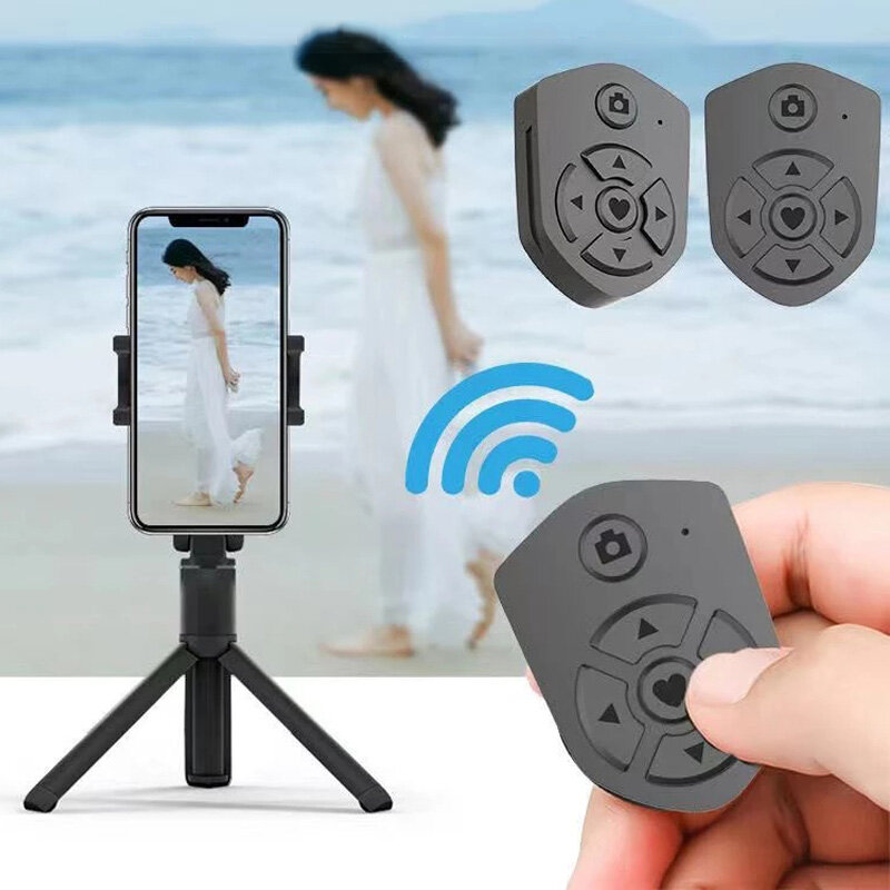 Bakeey Bluetooth Afstandsbediening Knop Draadloze Controller Zelfontspanner Camera Video Stick Sluit