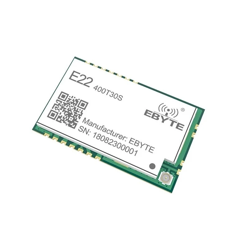 Ebyte® e22-400t30s 30dbm sx1268 1w smd uart wireless receiver transceiver 433mhz lora module