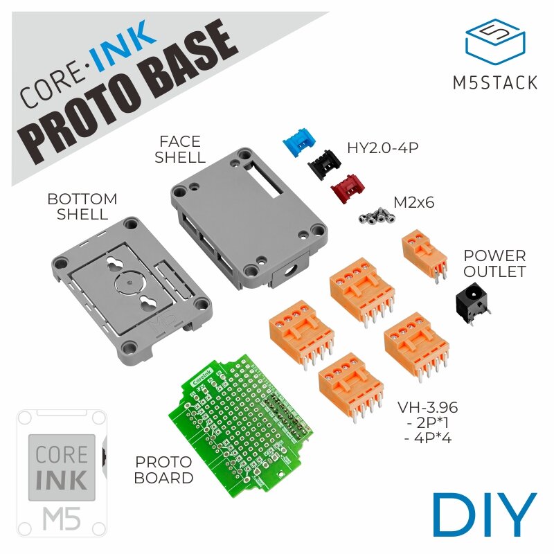 M5Stack CoreInk Compatible Stackable Circuit DIY Expansion Kit Prototype Design Moudel