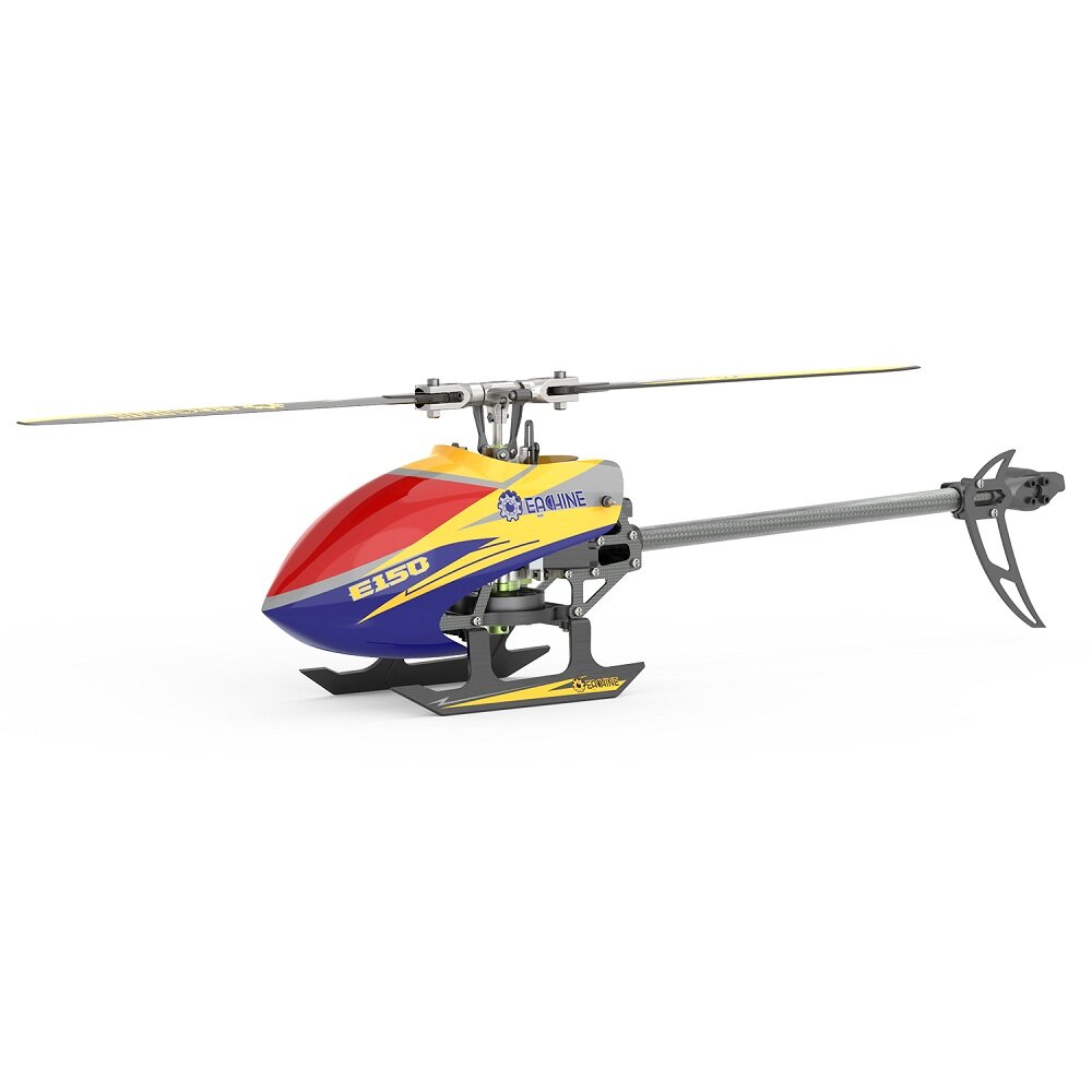 Eachine E150 2.4G 6CH 6－Axis Gyro 3D6G Dual Brushless Direct Drive Motor Flybarless RC Helicopter BNF Compatible with FUTABA S－FHSS － with 4 Batteries