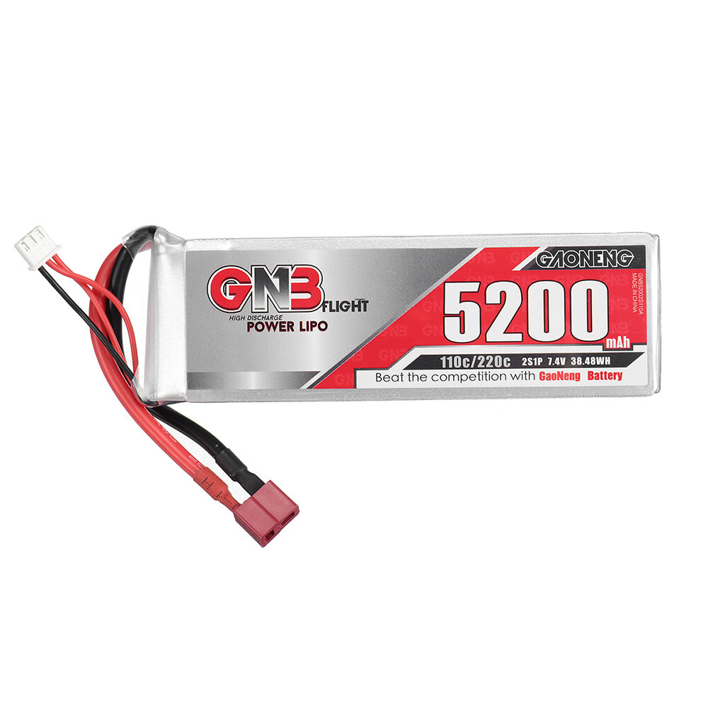 Gaoneng GNB 7.4V 5200mAh 110C 2S LiPo-batterij T/XT60/XT90/XT150/EC5/TRX-stekker voor FPV Racing Dro