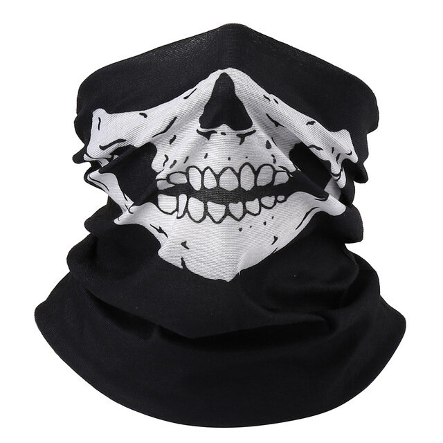 Skull Multi Use Head Wear Hat Scarf Face Mask Motorcycle Cap