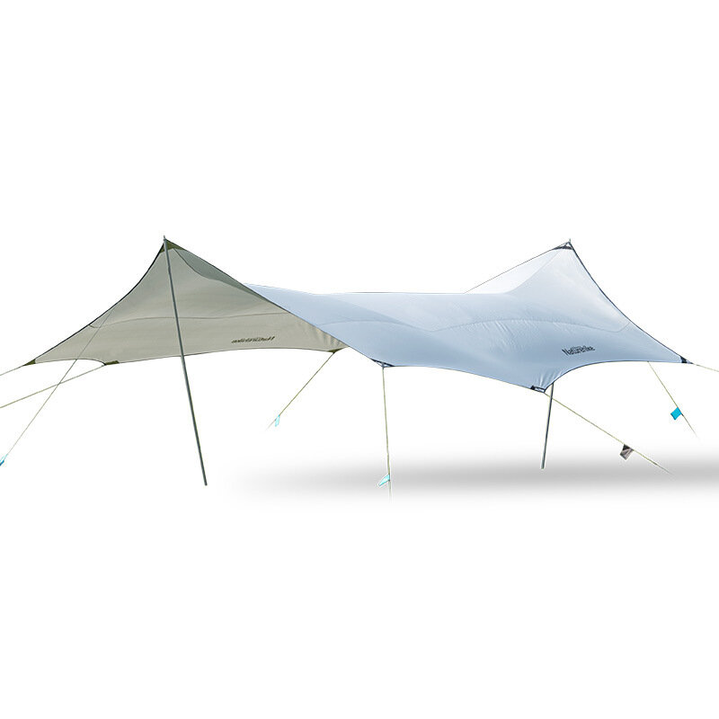 خيمة التخييم في الهواء الطلق Naturehike UPF50+ للمأوى الشمسي لـ 8-10 أشخاص ، إنتاج ظل كبير جدًا بمساحة 20 مترًا مربعًا ، مقاومة للماء.