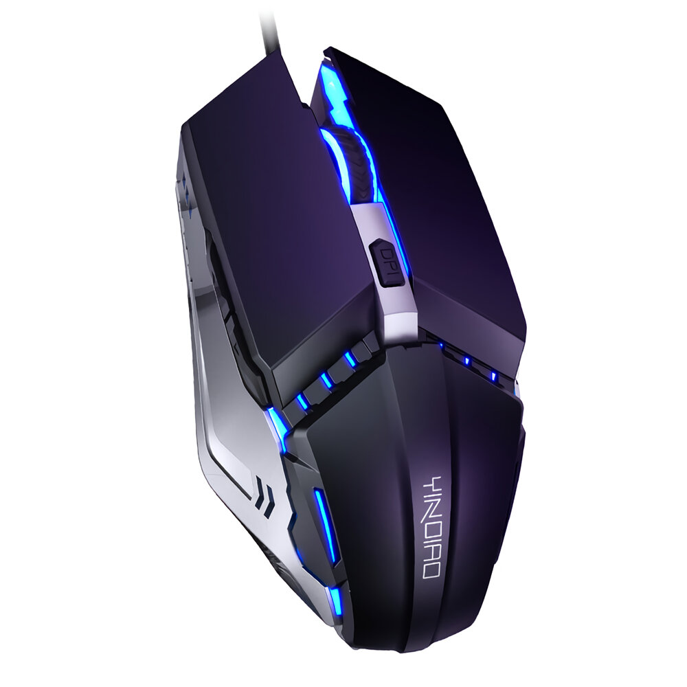 

YINDIAO Wired Silent Gaming Mouse Ergonomic 6 Buttons 3200DPI RGB Backlight Computer Gamer Mice Mute Mouse for PUBG FPS
